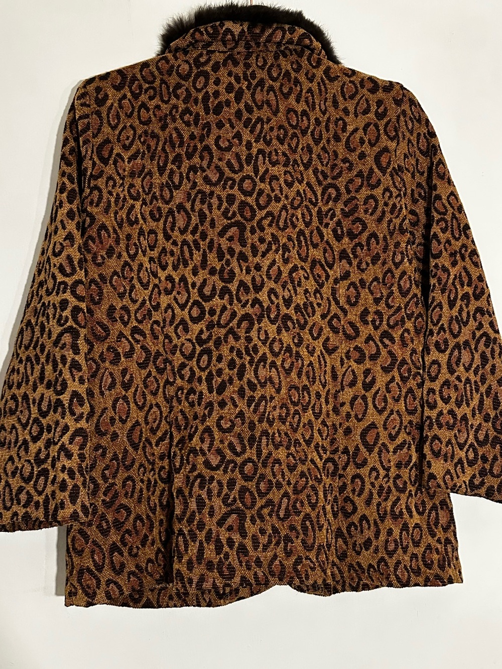 Vintage Studio Works Leopard-Print Pea Coat - Picture 5 of 5
